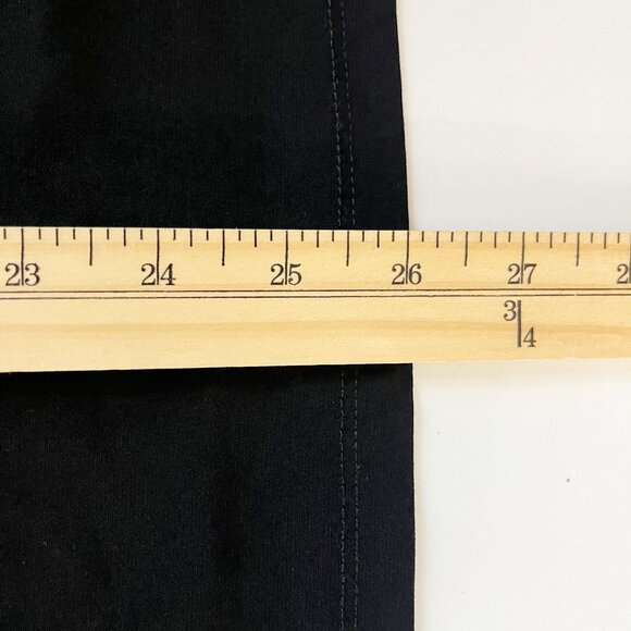 NEW Anne Klein Black High Neck Blouse Mesh Sleeves Business - Size Large - Picture 8 of 8